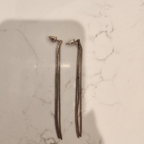 🌲 Silver earrings - Picture 2 of 3